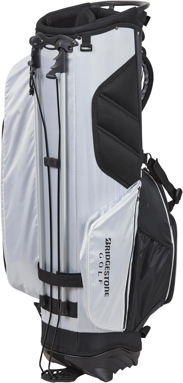 BRIDGESTONE Golf Men’s Stand Caddy Bag 9.5 x 47 inch 2.5kg White CBG423