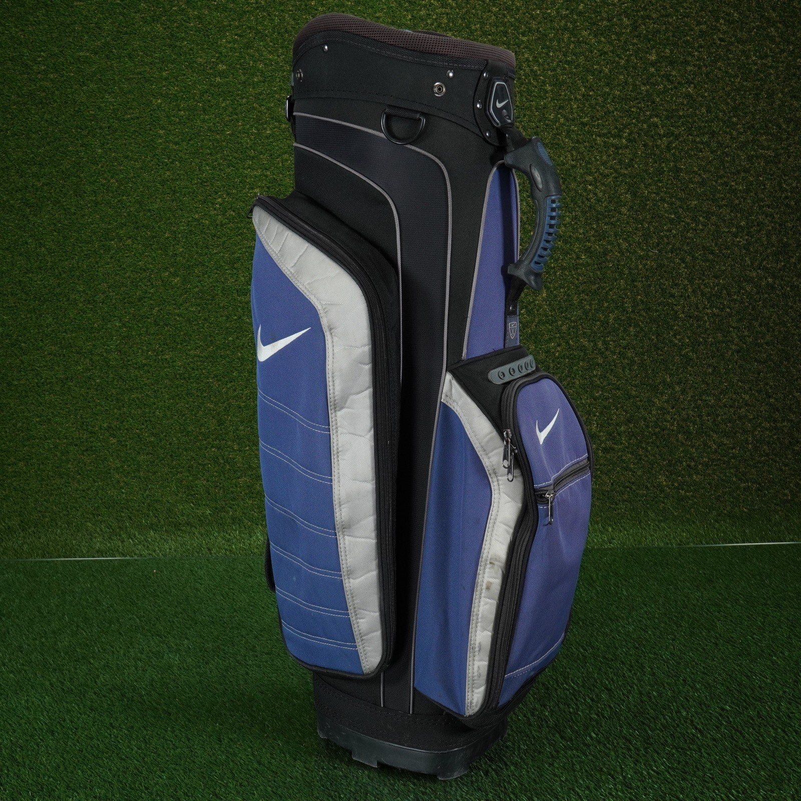 NIKE GOLF CART BAG 14-WAY DIVIDERS GOLF BAG, BLUE/BLACK/GRAY ~ WOW!!