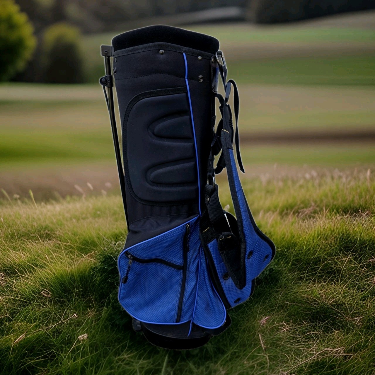 Wilson Levitator Golf Stand Bag Double Straps Rain Hood 5-Way 5 Pockets EUC