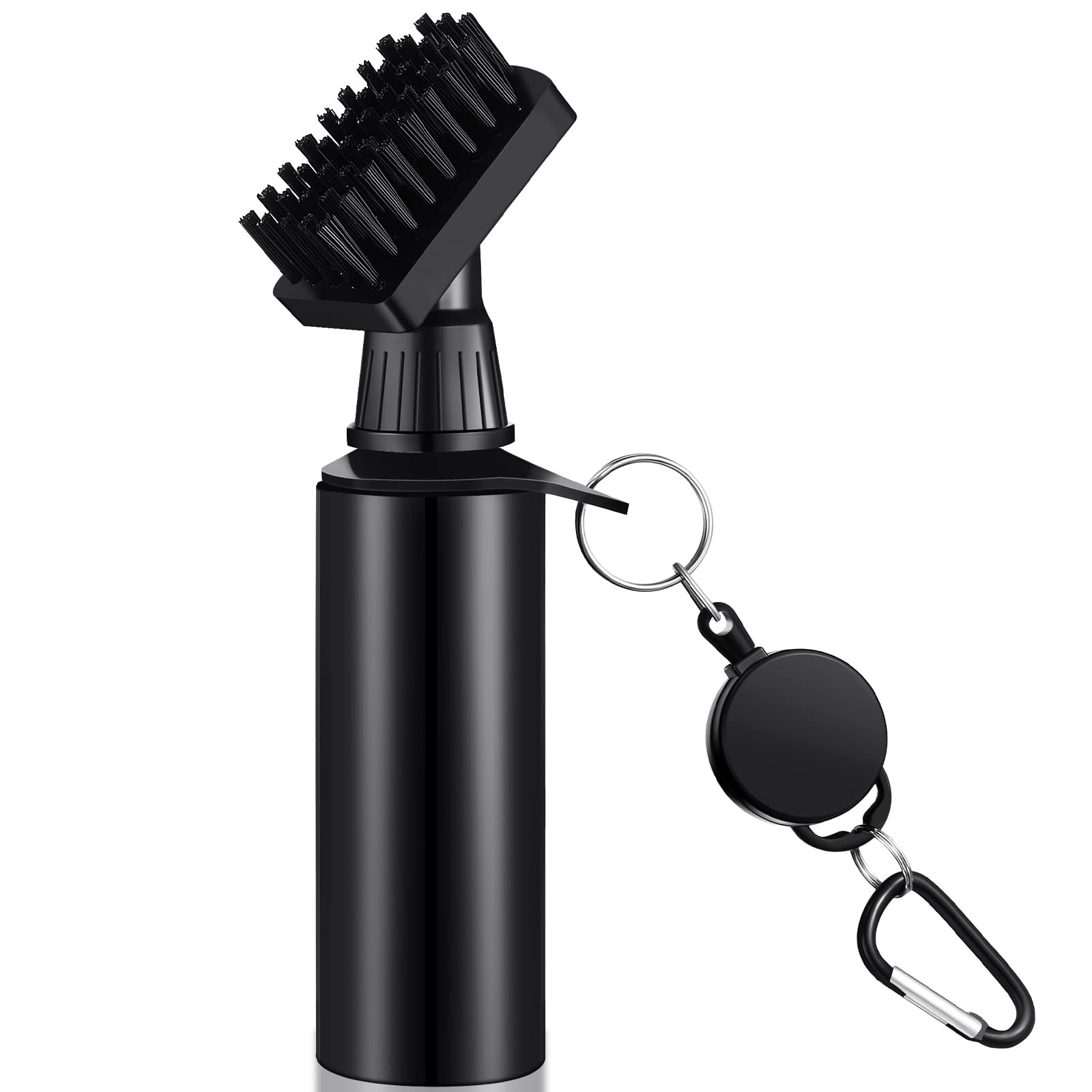 Golf Club Brush Cleaner with Water Bottle and Retractable Clip for Men Golfer