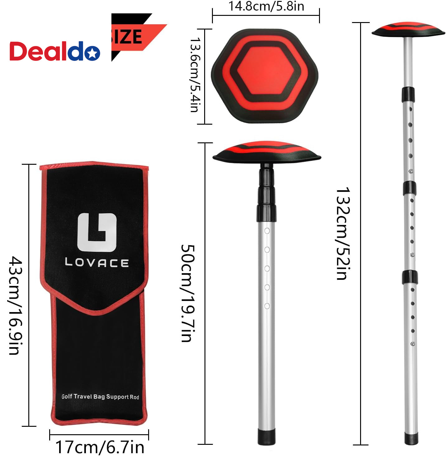Golf Travel Bag Support System, Golf Club Travel Protection Kit