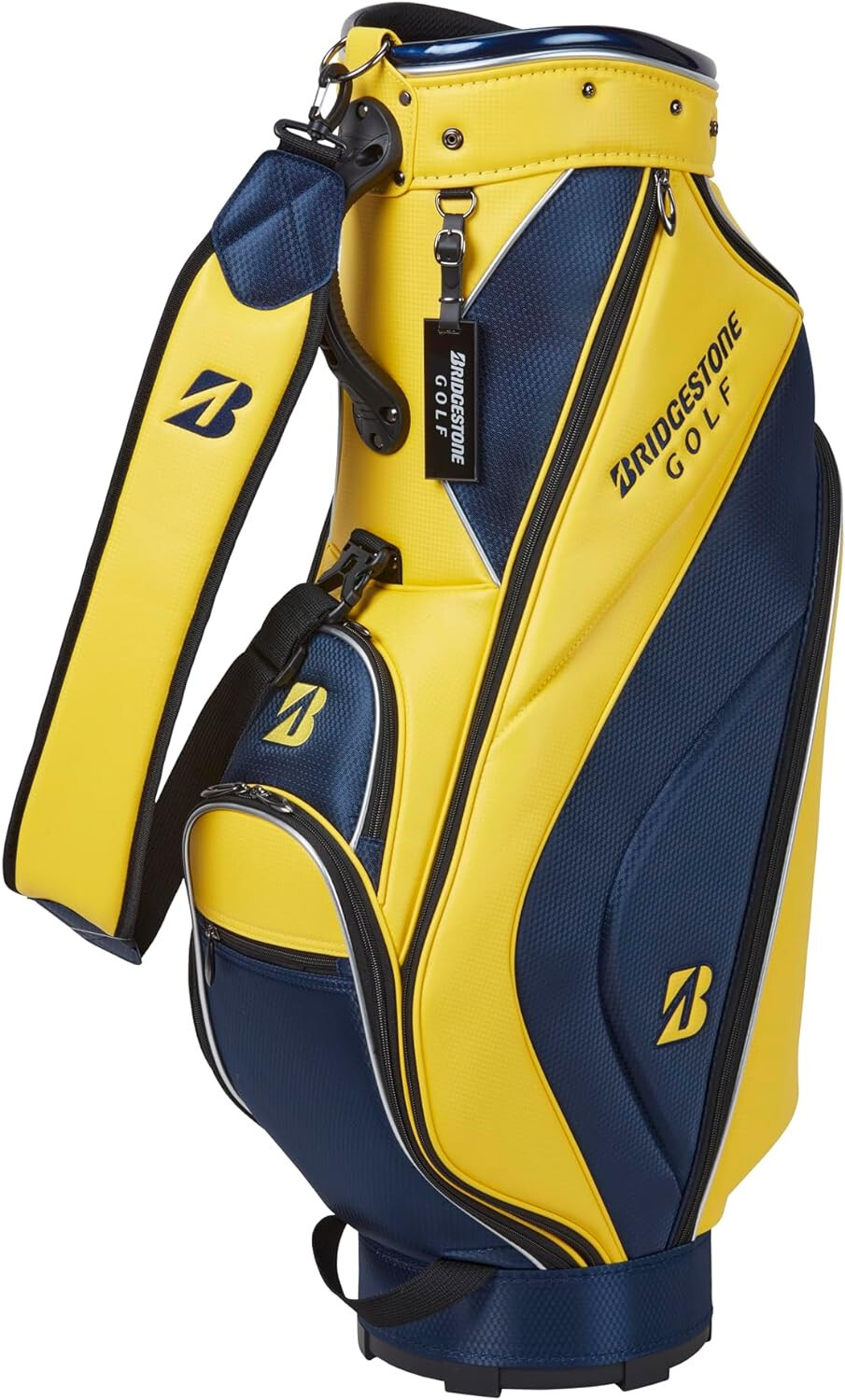 BRIDGESTONE Golf Men’s Caddy Bag BASIC MODEL 9 x 47 inch 2.9kg Yellow CBG422