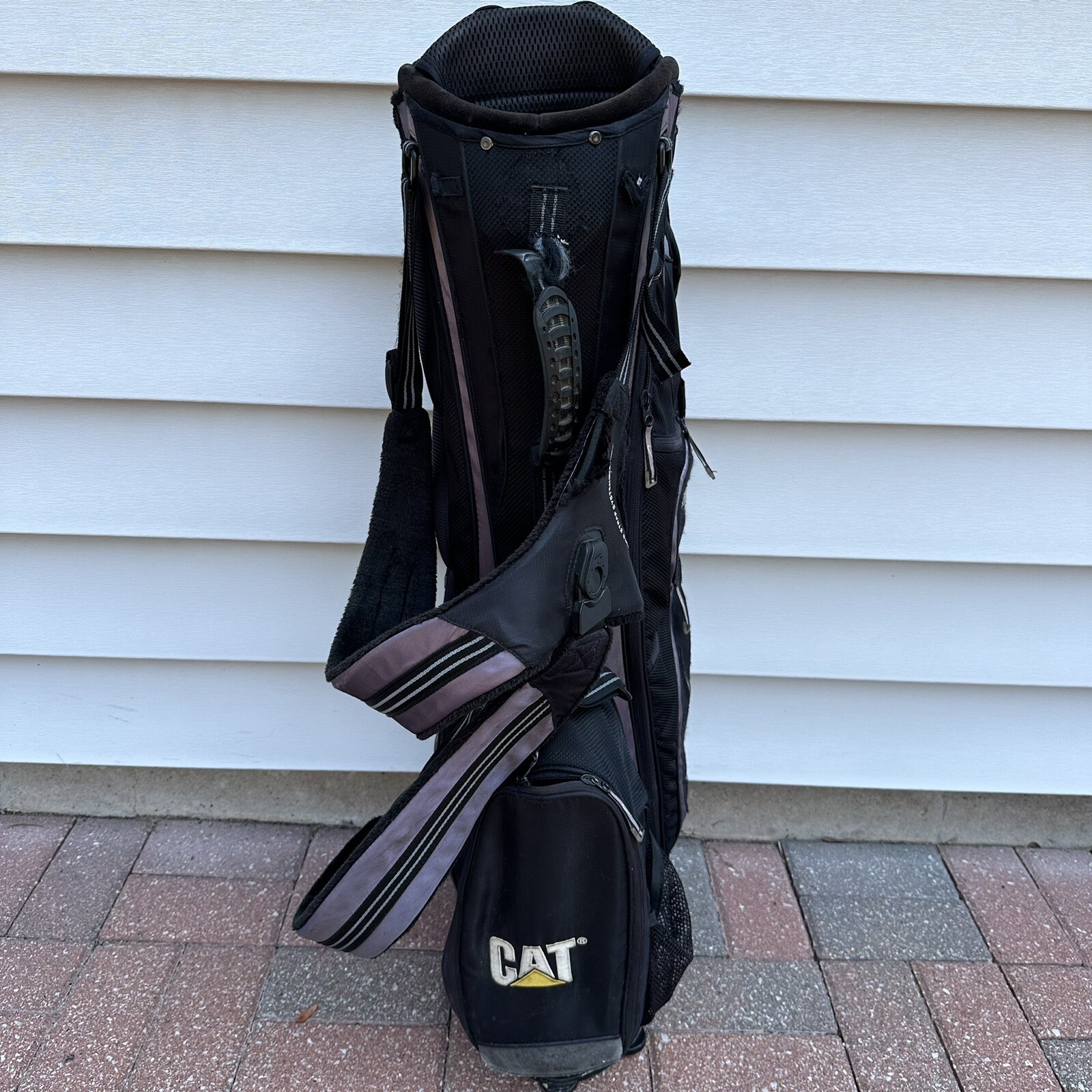 READ Nike Xtreme Sport Golf Bag Stand Carry 8 Way Black Grey Dual Straps