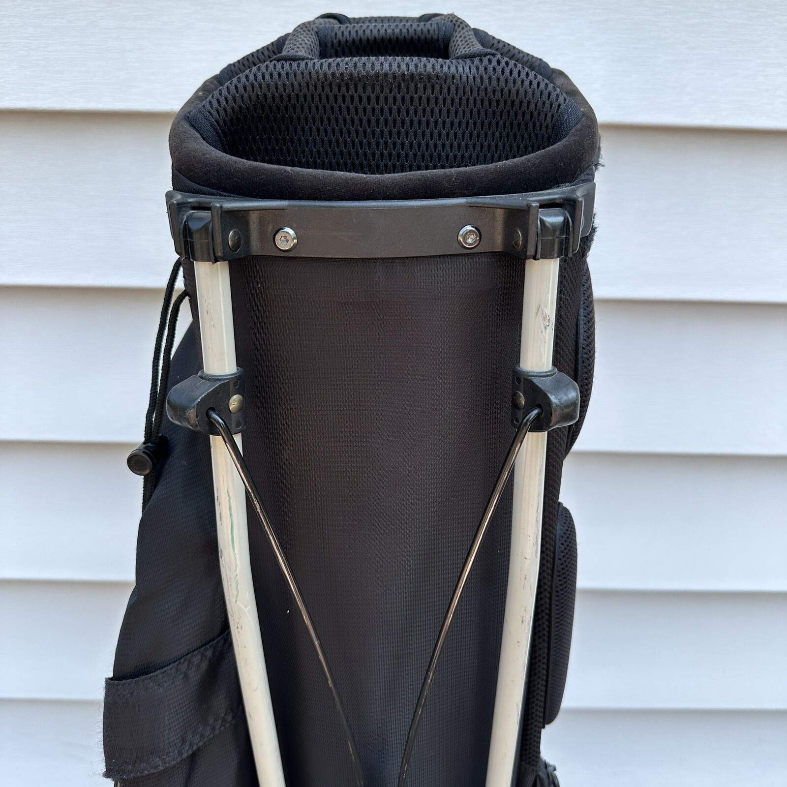 READ Nike Xtreme Sport Golf Bag Stand Carry 8 Way Black Grey Dual Straps