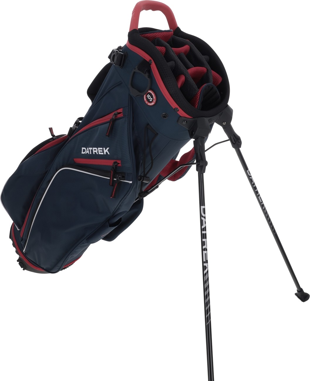 Datrek Go Lite Hybrid Navy Red White Stand Golf Bag
