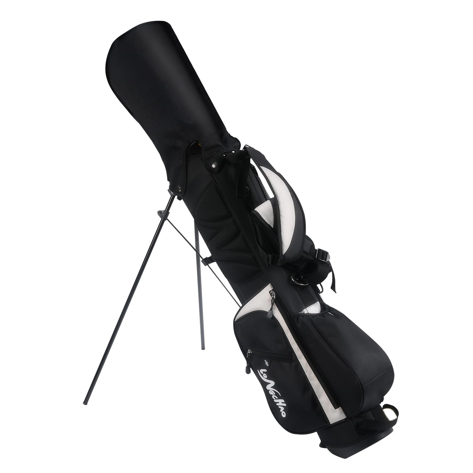 Golf Bag, 4 Way Golf Bag Stand with Backpack Shoulder,6 Pockets Ping Golf Clu…