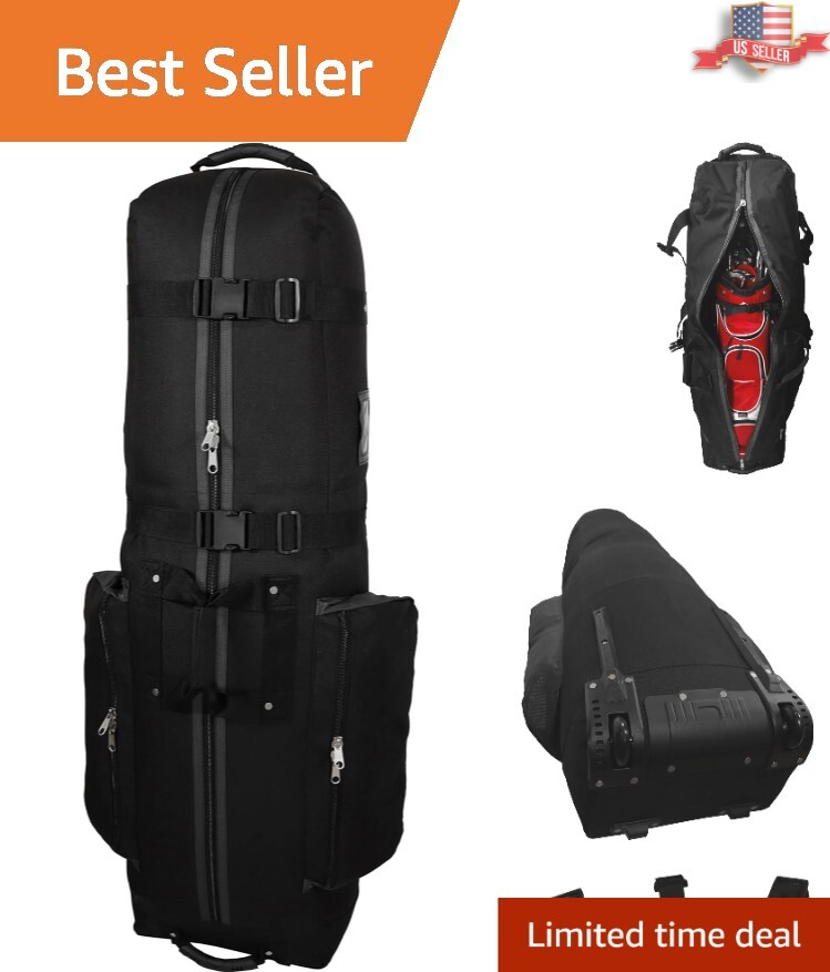 Travel Golf Bag Cover – High Quality Material, Heavy Padding, Lockable Zippers