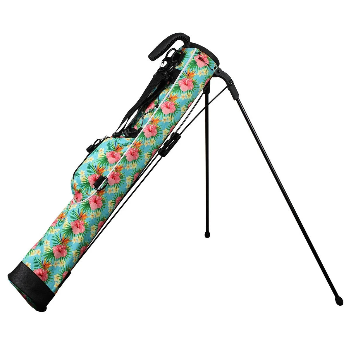 Orlimar Pitch ‘N Putt Golf Stand Carry Lightweight Hawaiian Hibiscus Sunday Bag