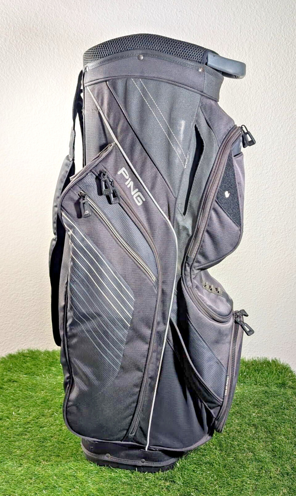 **NICE** PING Traverse Cart Bag – Black – 14 Way Divider