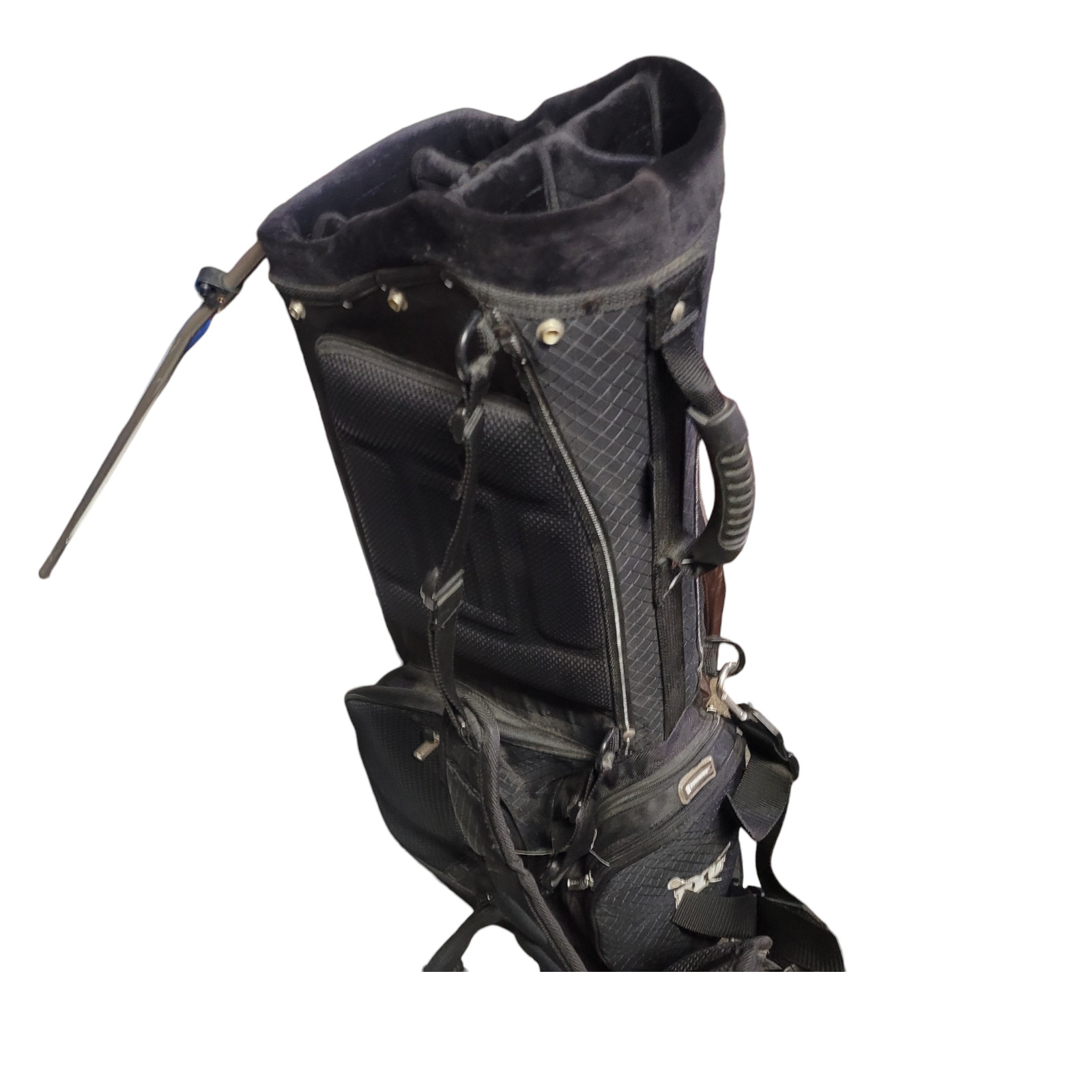 Divided Golf Stand Carry Bag BYU Ergonomix 7 Way Top Lightweight Fur Lined NOS