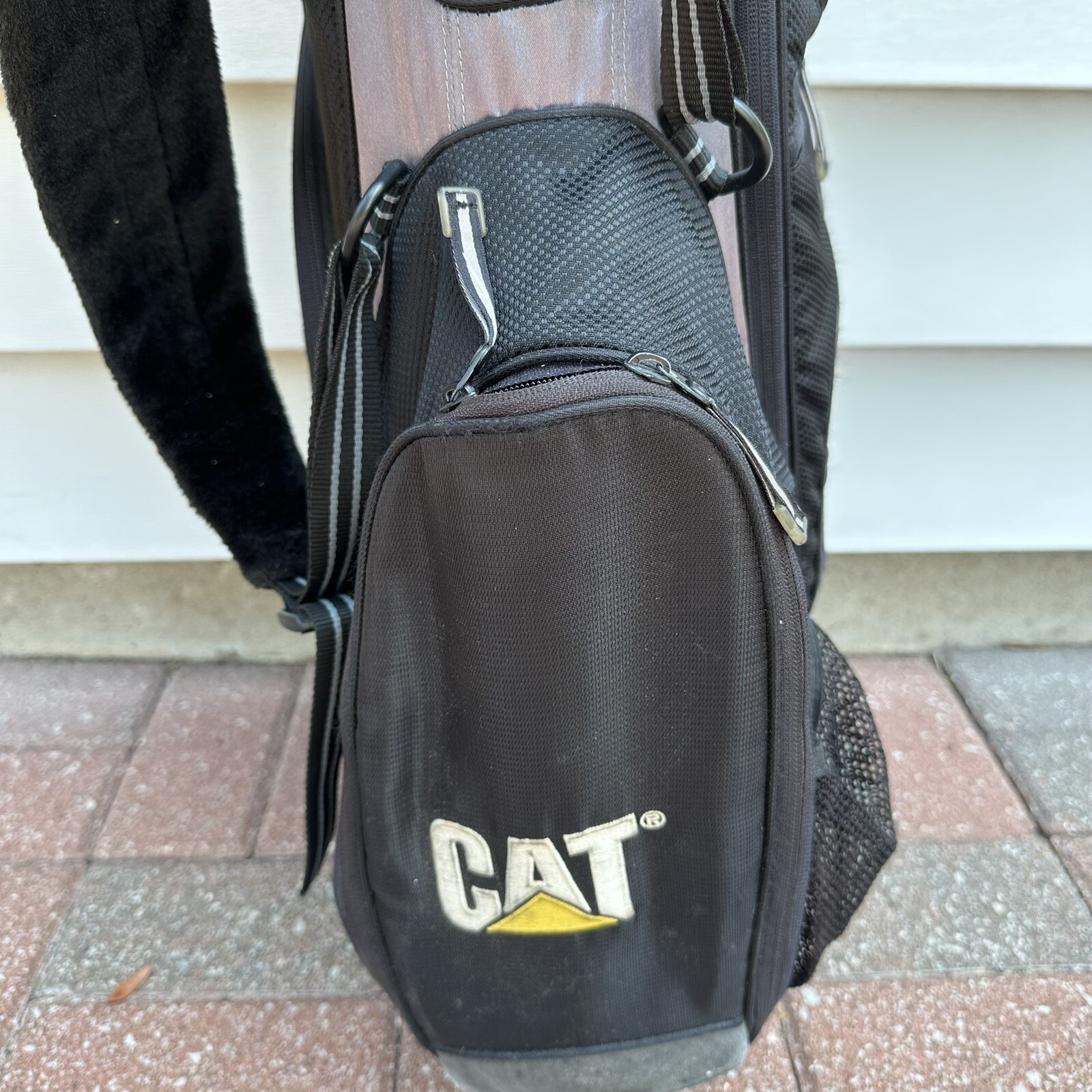 READ Nike Xtreme Sport Golf Bag Stand Carry 8 Way Black Grey Dual Straps