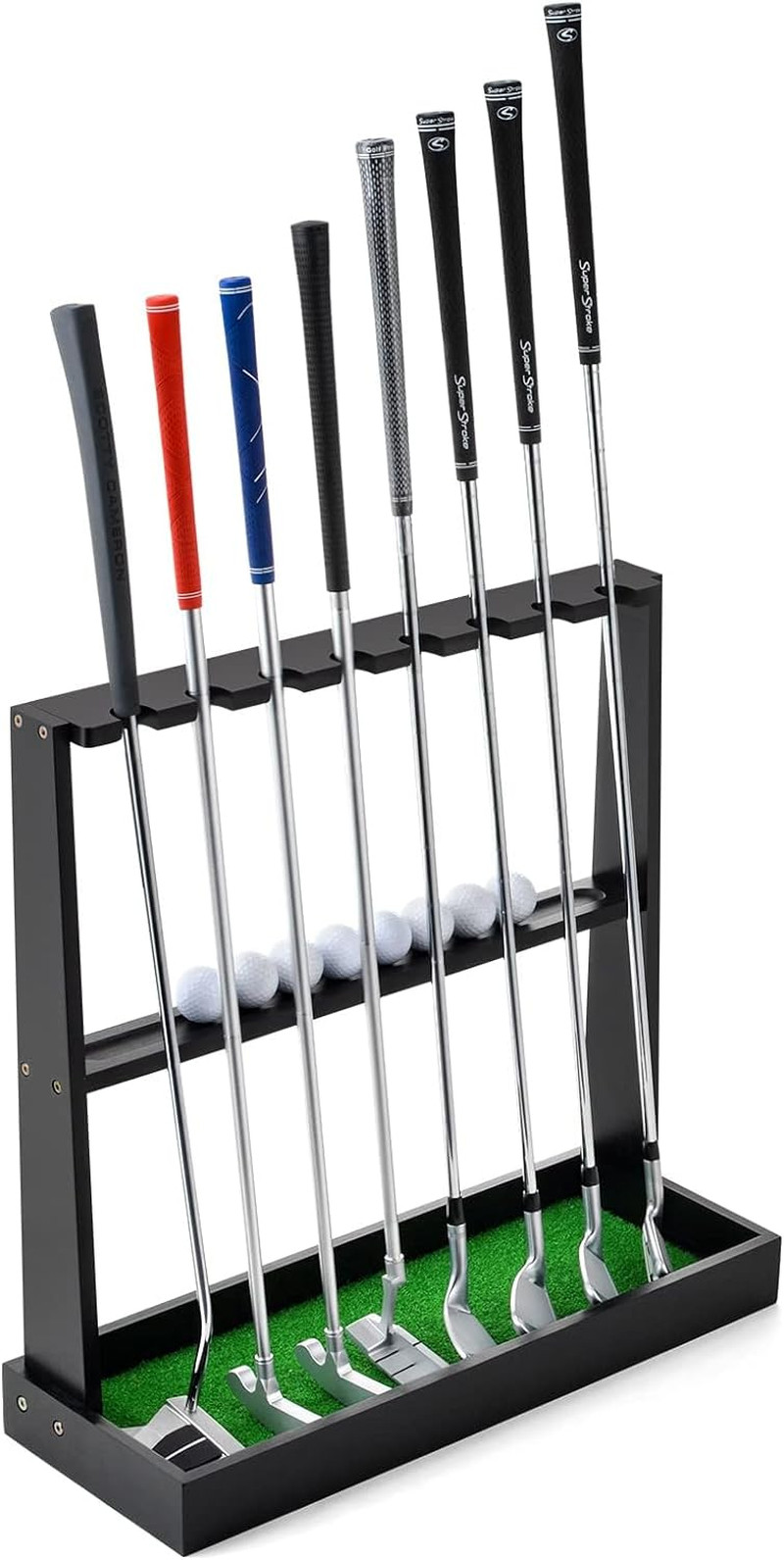 Wooden Golf Putter Stand Golf Club Holder Stand Floor Display Rack Golf Club