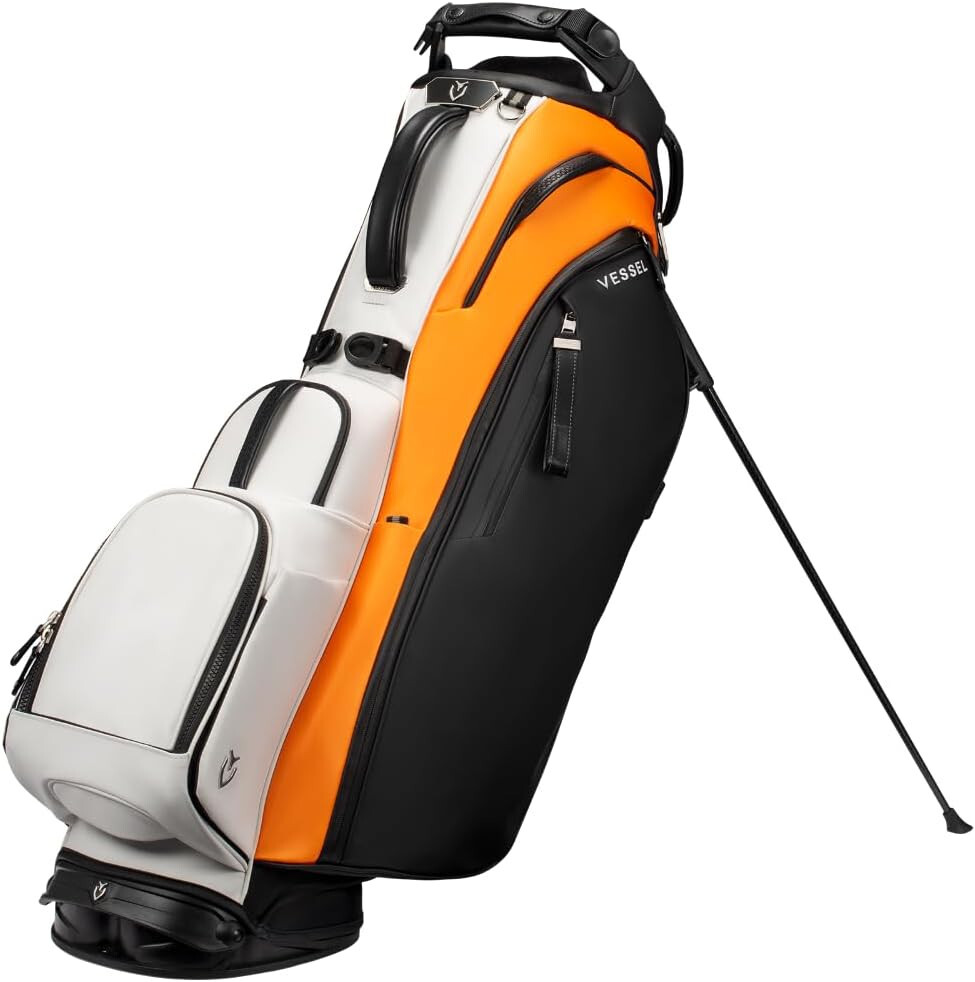 VESSEL Golf Men’s Caddy Bag PLAYER 5.0 PRO Single Strap 9.5 x 47 in 4.2kg IRIDUM