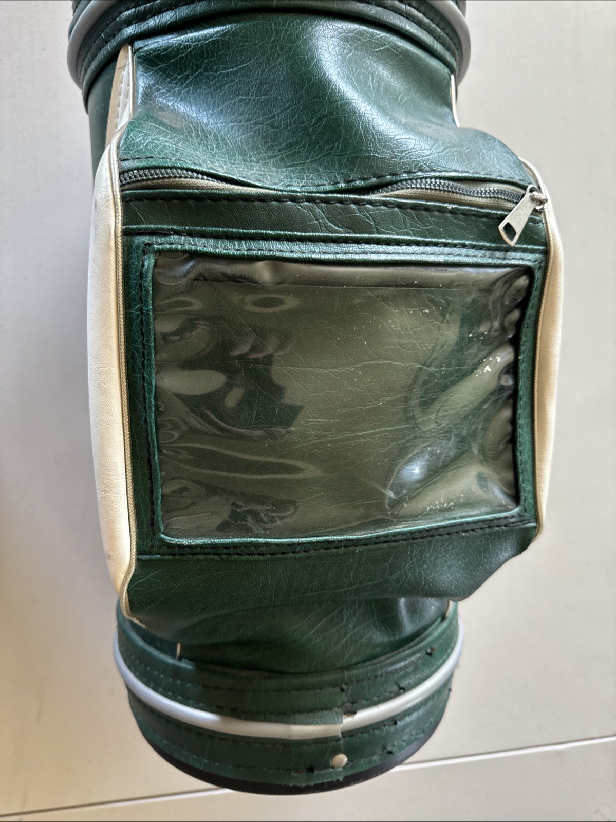 Vintage MacGregor Pro Only Den Caddy Golf Bag Green & White, Good Condition!
