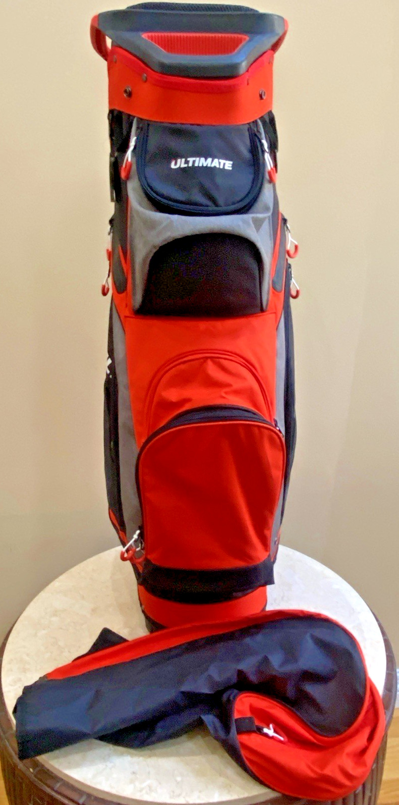 10.5″ Cart Golf Bag Lightweight Portable w/14 Way Dividers & 7 Zippered Pockets