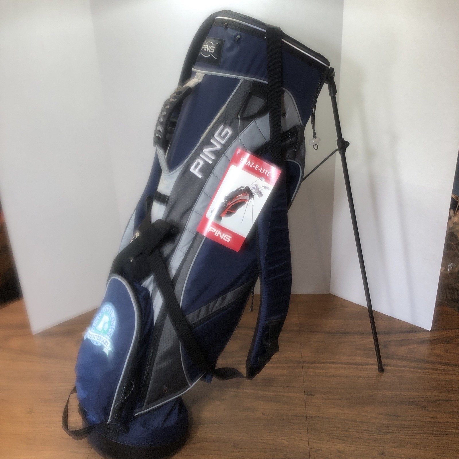 Ping Craz-E-Lite Golf Stand Bag 6 Way Divider Dual Strap Blue – Youthlinks Logo