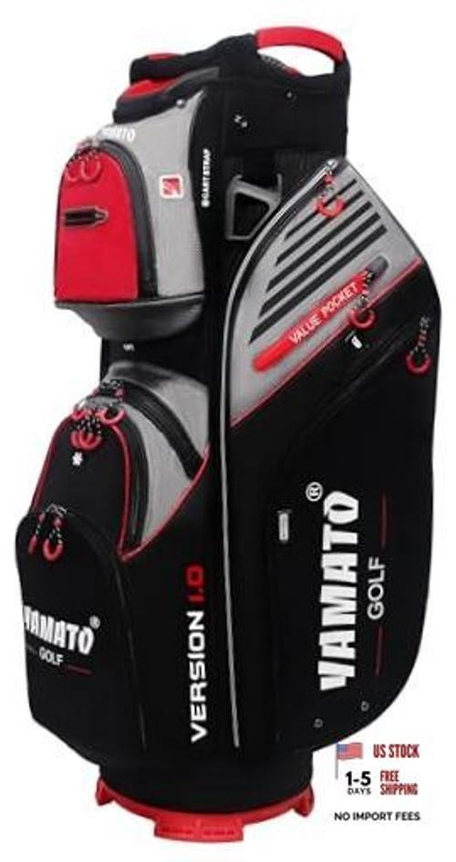 Golf Cart Bag 14 Way Organizer Divider Top with GOLF CART BAG NEW VERSION 1.0