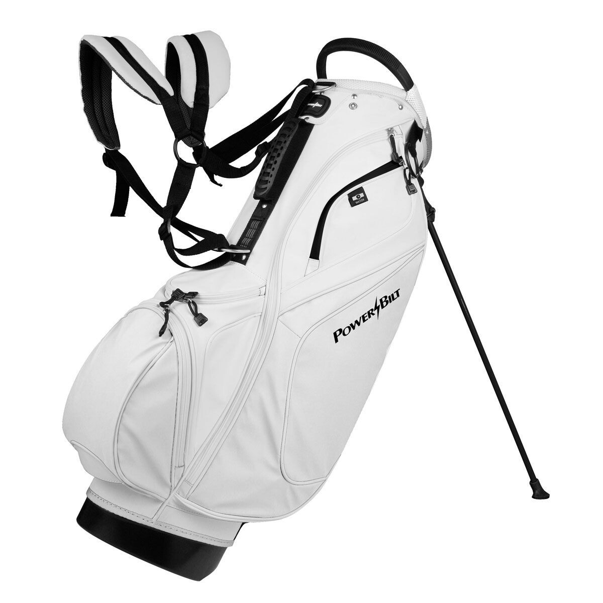Powerbilt TPS Dunes Synthetic Leather Golf Stand Bag WHITE – New!