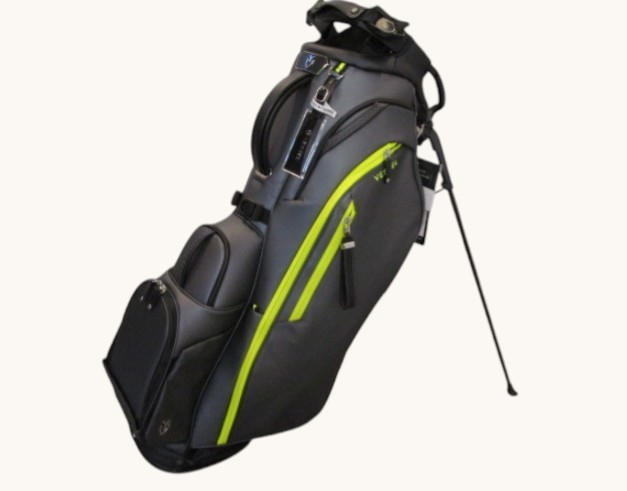 VESSEL Player 5.0 Pro Stand AMP Golf Bag Single Strap Premium Stand Bag Black