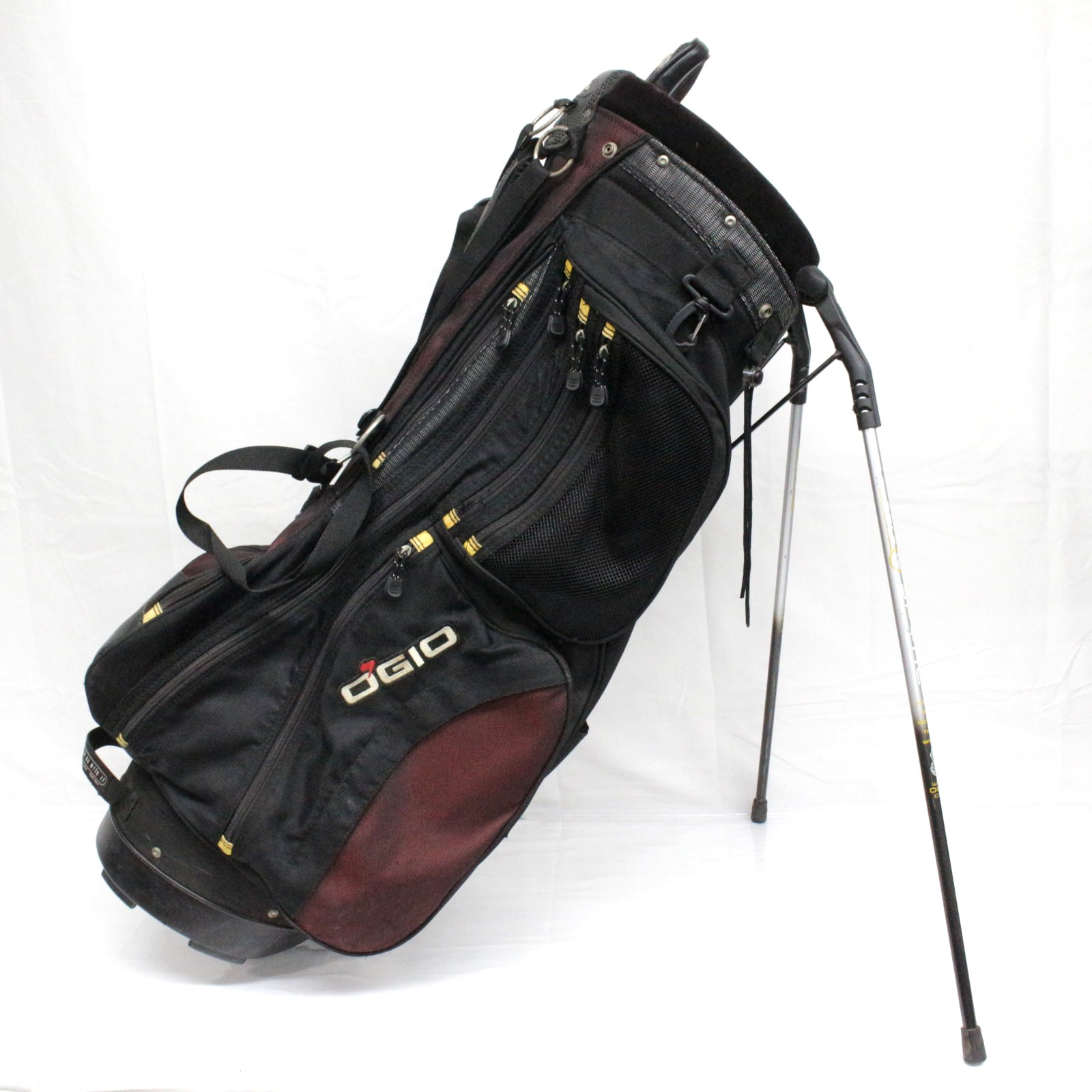 OGIO Golf The Spyke Stand Golf Bag Red Black 6-Way Dual Strap