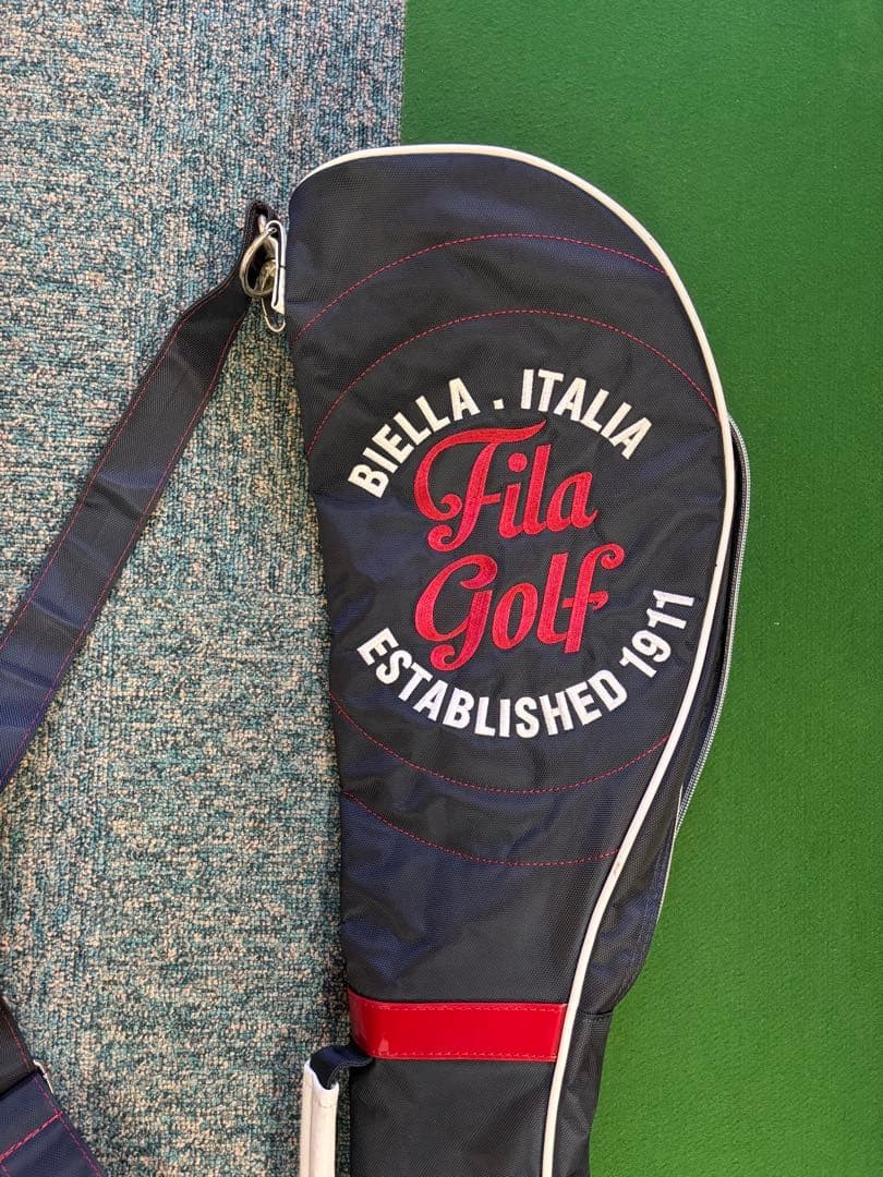 Fila Golf Navy Club Case Golf Bag Carry Bag Range Bag Rare Japan Used