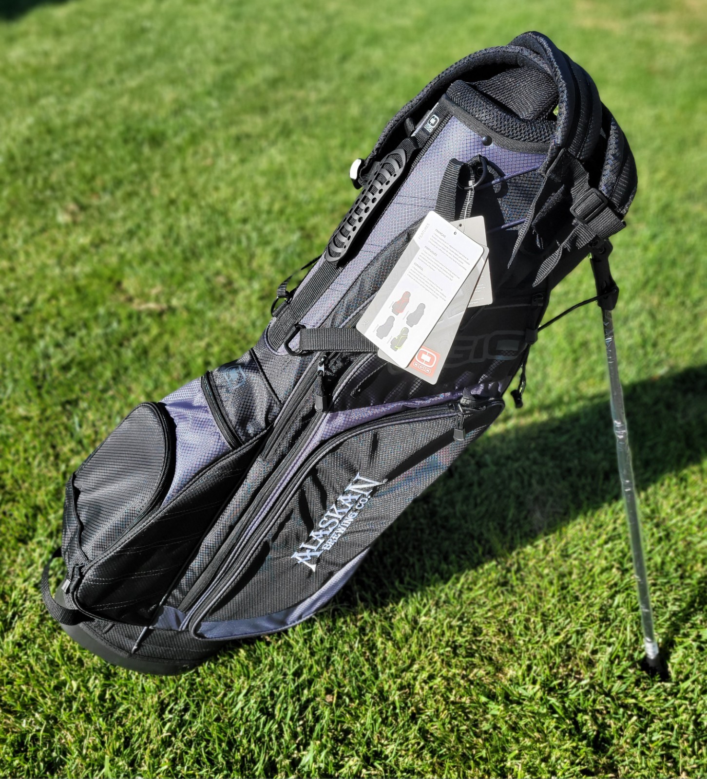 OGIO Alaskan Brewing Co Promo Stand Golf Bag NEW NOS Black/Diesel Grey Rare
