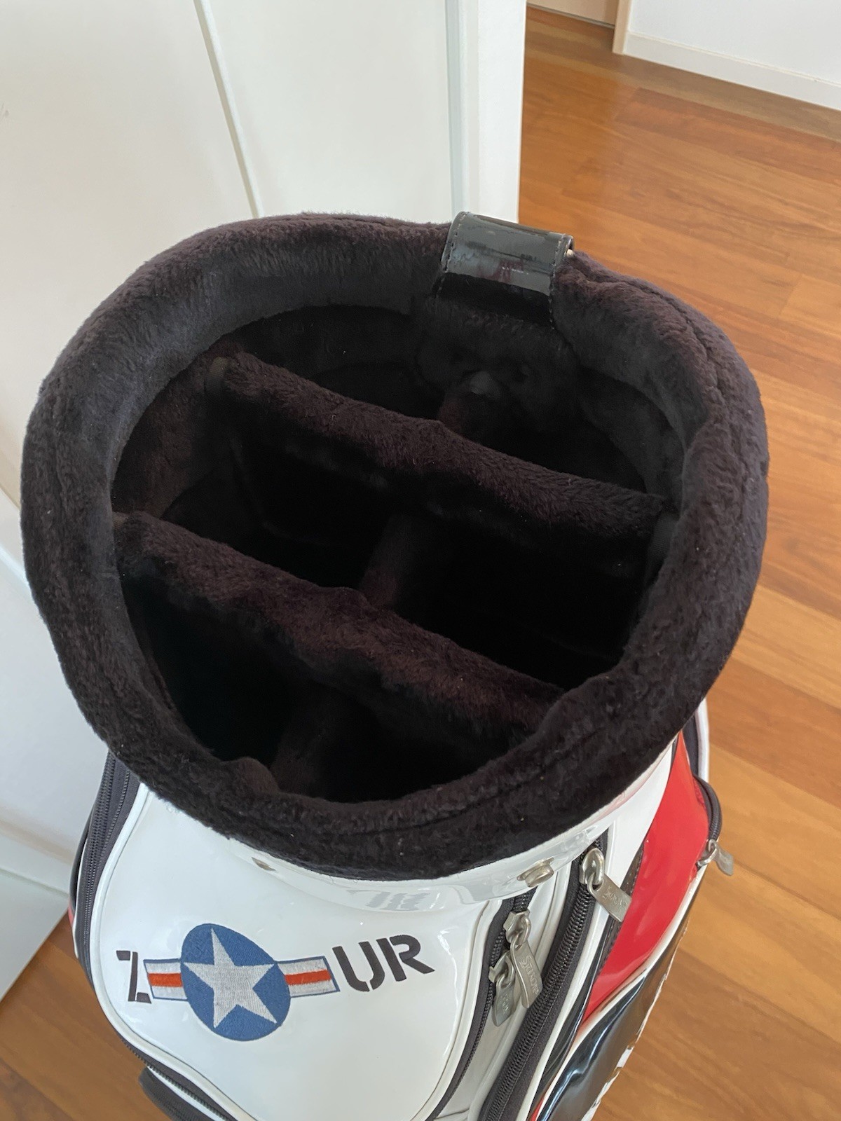 Srixon Dunlop Gao Monster White enamel cart bag golf caddy bag rare japan used