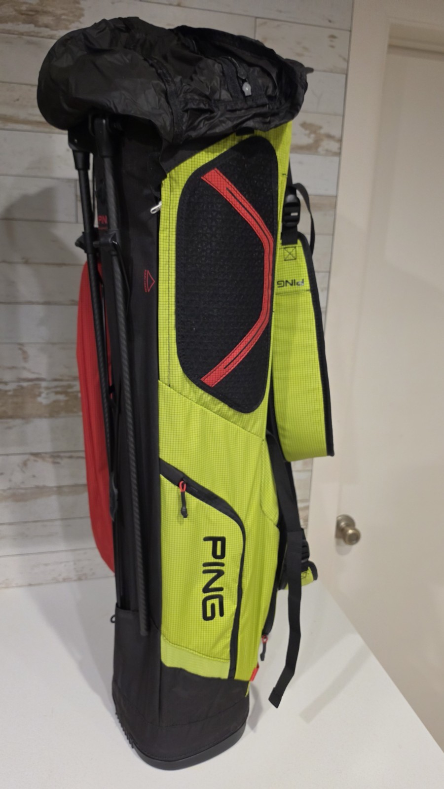 Ping Hoofer Craz-E-Lite Neon Yellow/Black/Red Stand Bag – See Desc. – Sold Out