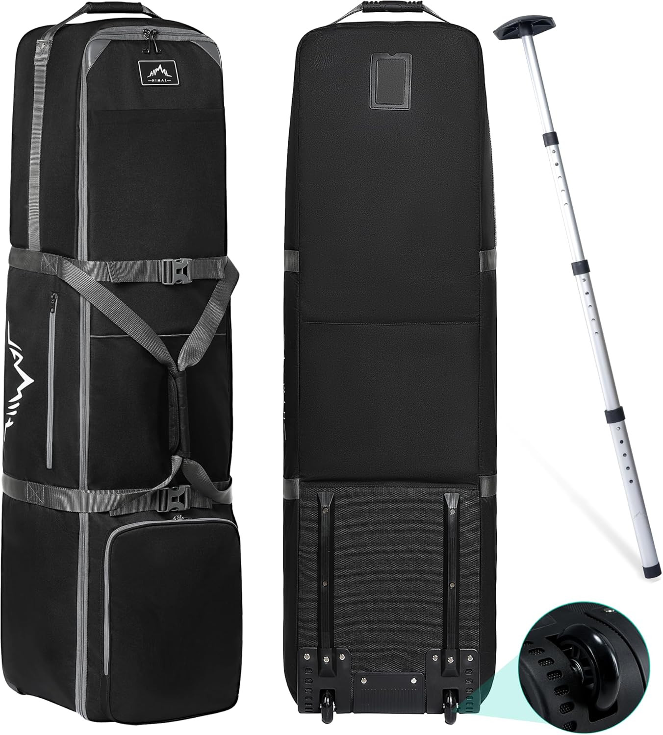 Golf Travel Bag with Adjustable Support Rod, 900D Heavy Duty Oxford Fabric | Gol