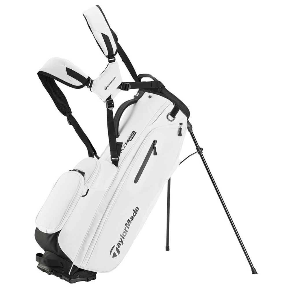 TaylorMade Flextech Stand Golf Bag – N2649901 – White – New 2024