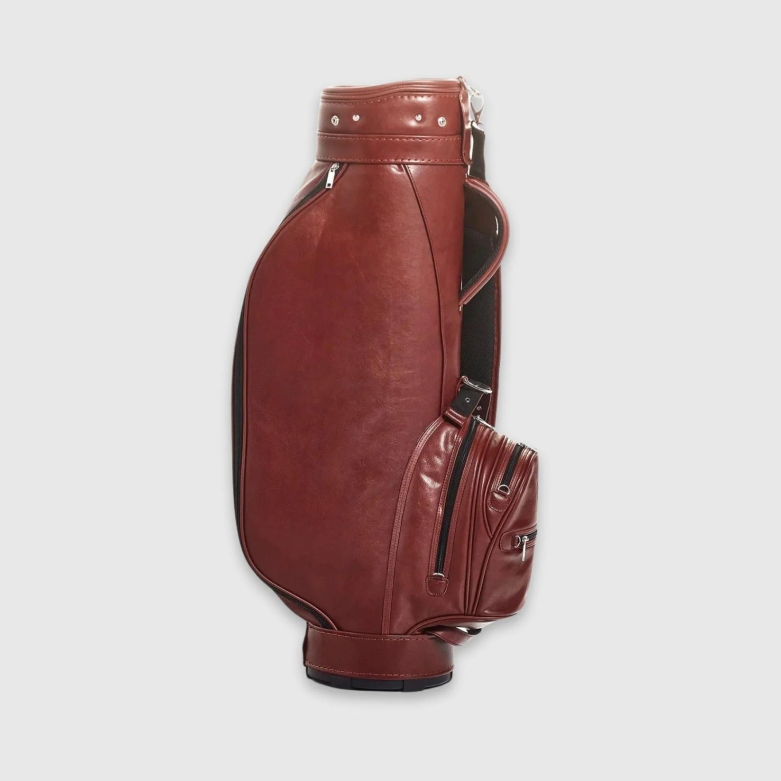 Premium Handmade Leather Golf Bag – Vintage Style Cart & Carry Bag Luxury Full