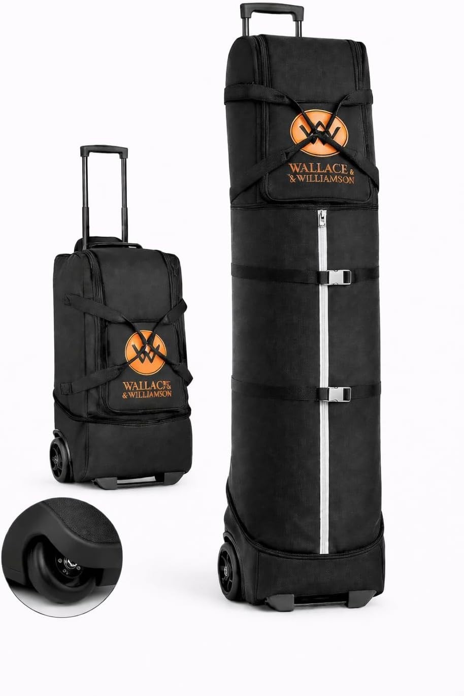 Expandable Golf Travel Bag with Wheels – Padded Airline-Approved 1 Bag in Total