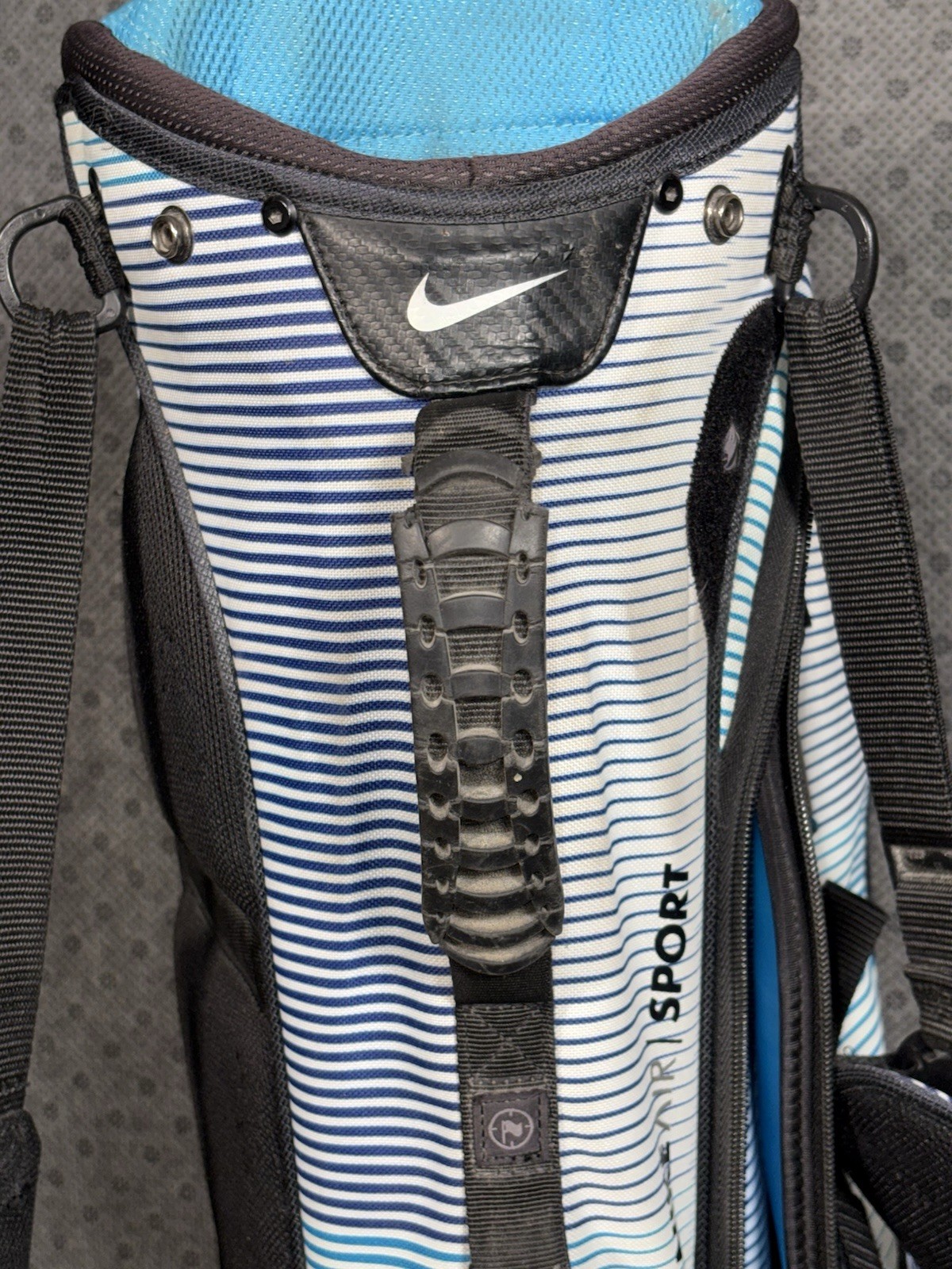 Nike Golf Performance Hybrid 8-14 Way Cart/Carry Stand Golf Bag Blue/White/Black