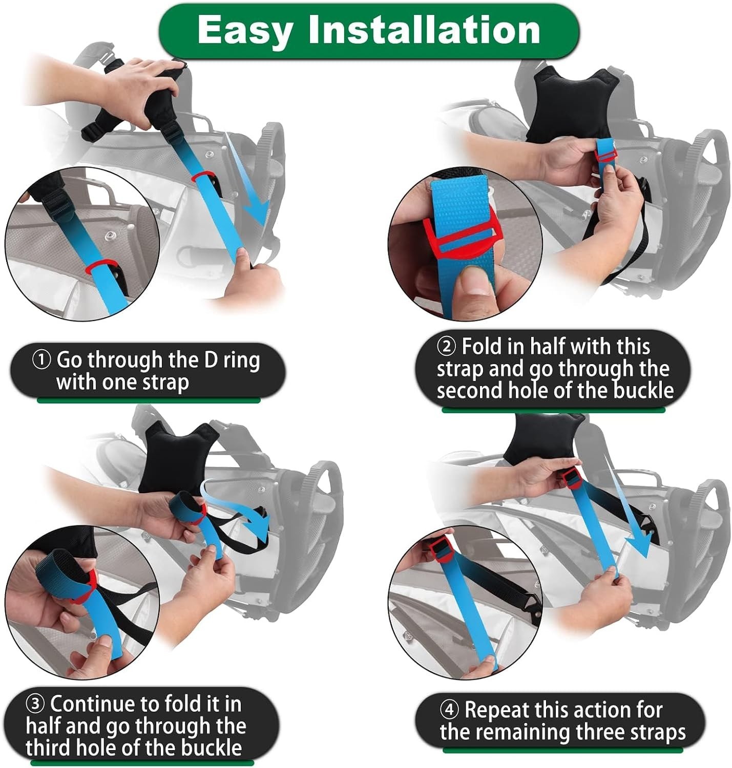 Double Shoulder Golf Bag Strap Replacement