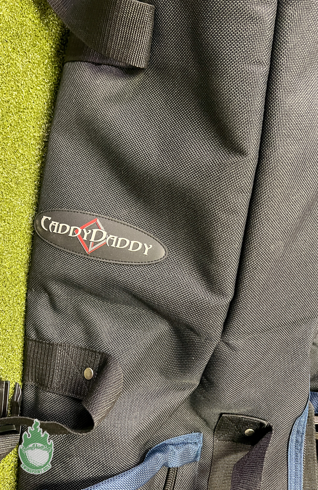 Pre-Owned Caddy Daddy Black Golf Bag Soft Travel Case with Wheels- 2 Pockets