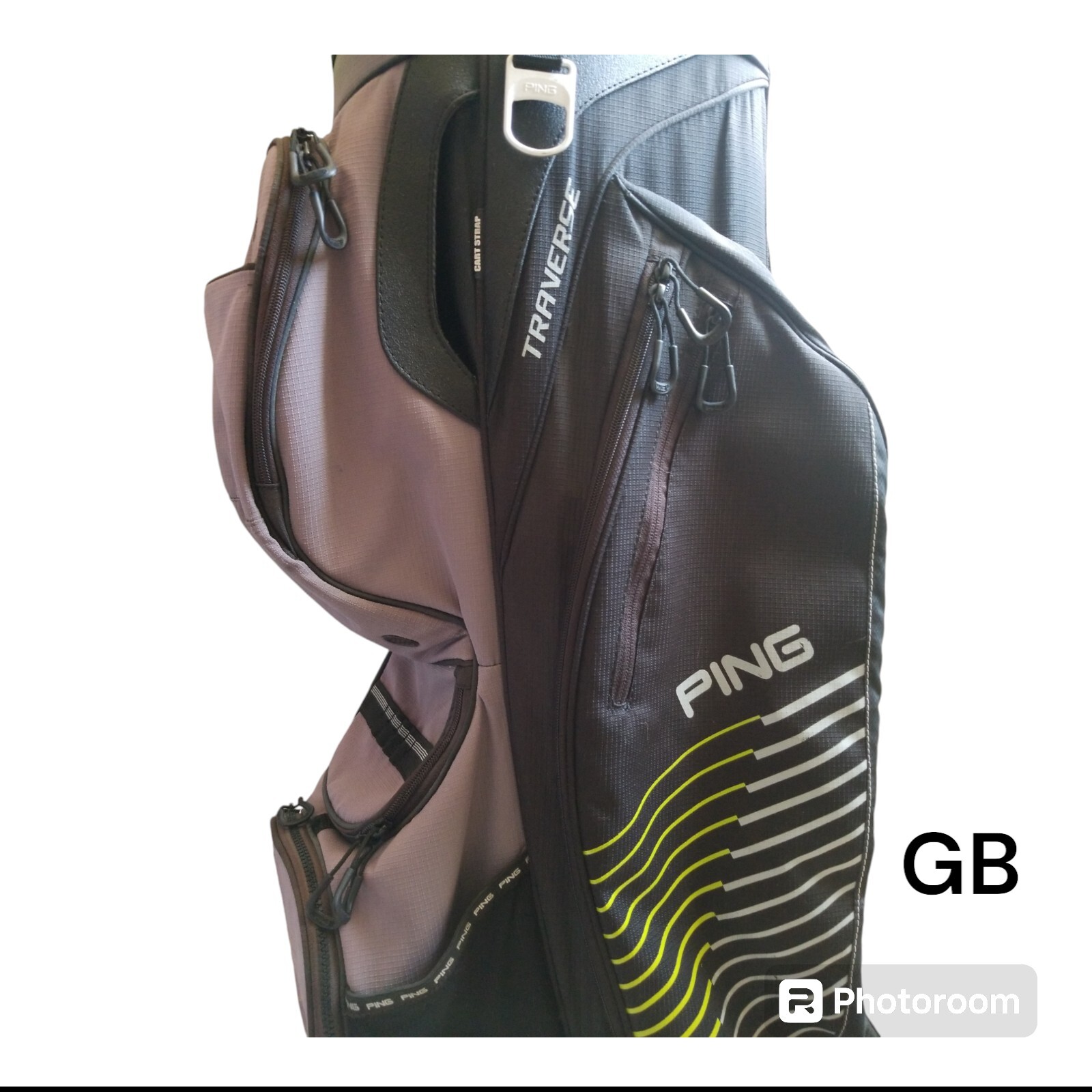 PING Traverse Golf Cart Bag 14 Way Divider Black Purple Green