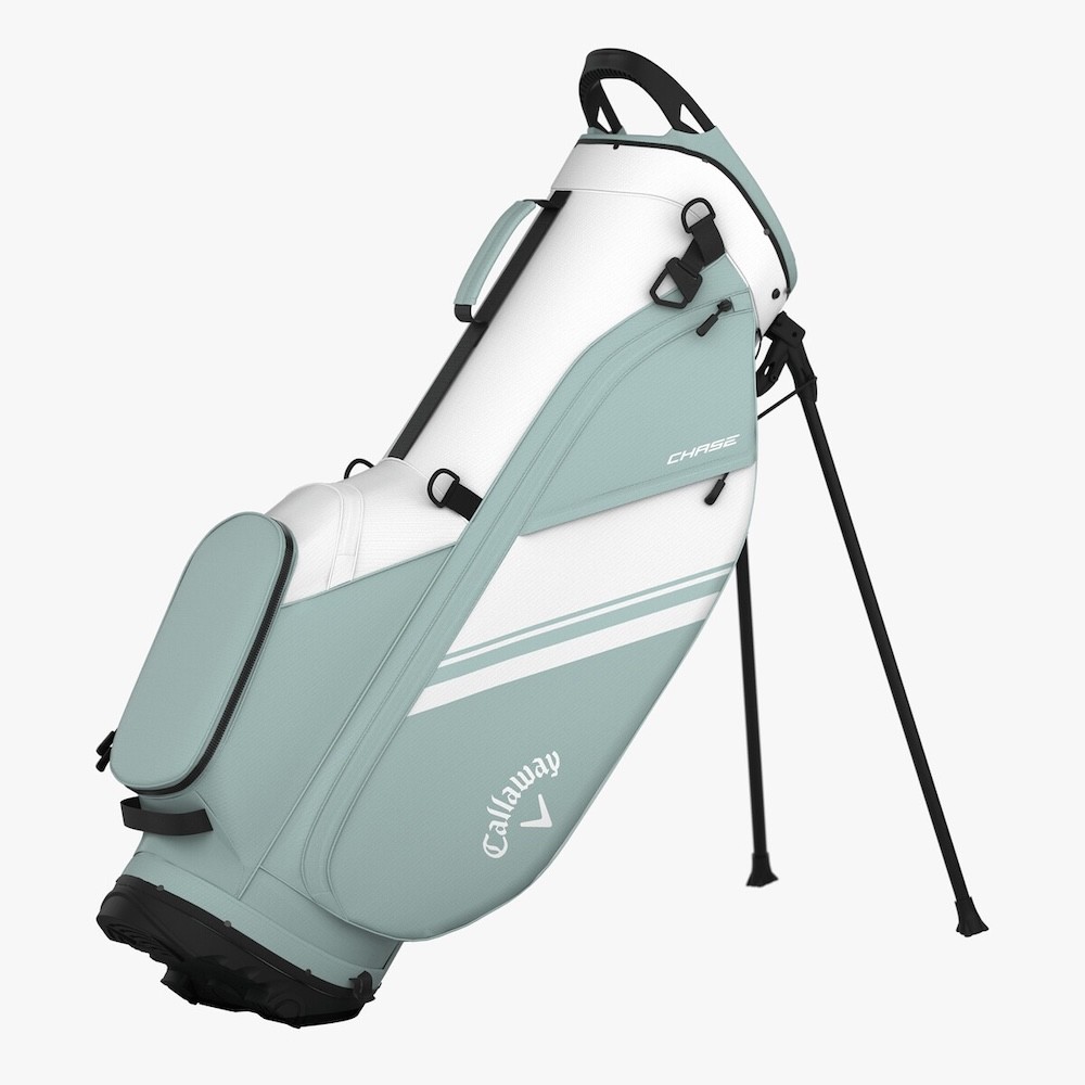 New Callaway Golf Chase Stand Bag White/Surf Spray