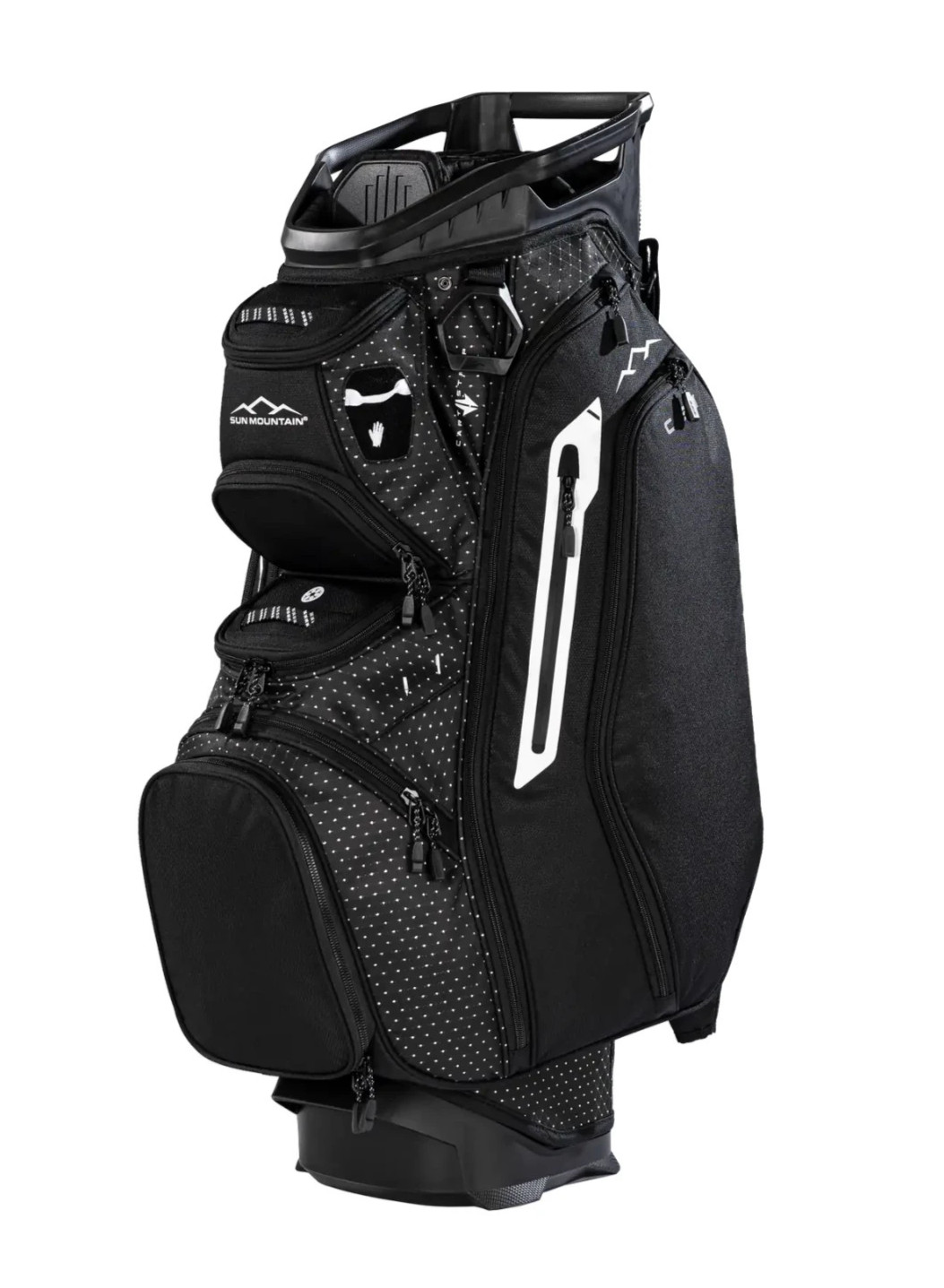 Sun Mountain C-Series C-130 Cart Golf Bag NEW 14 Way Black Diamond Black