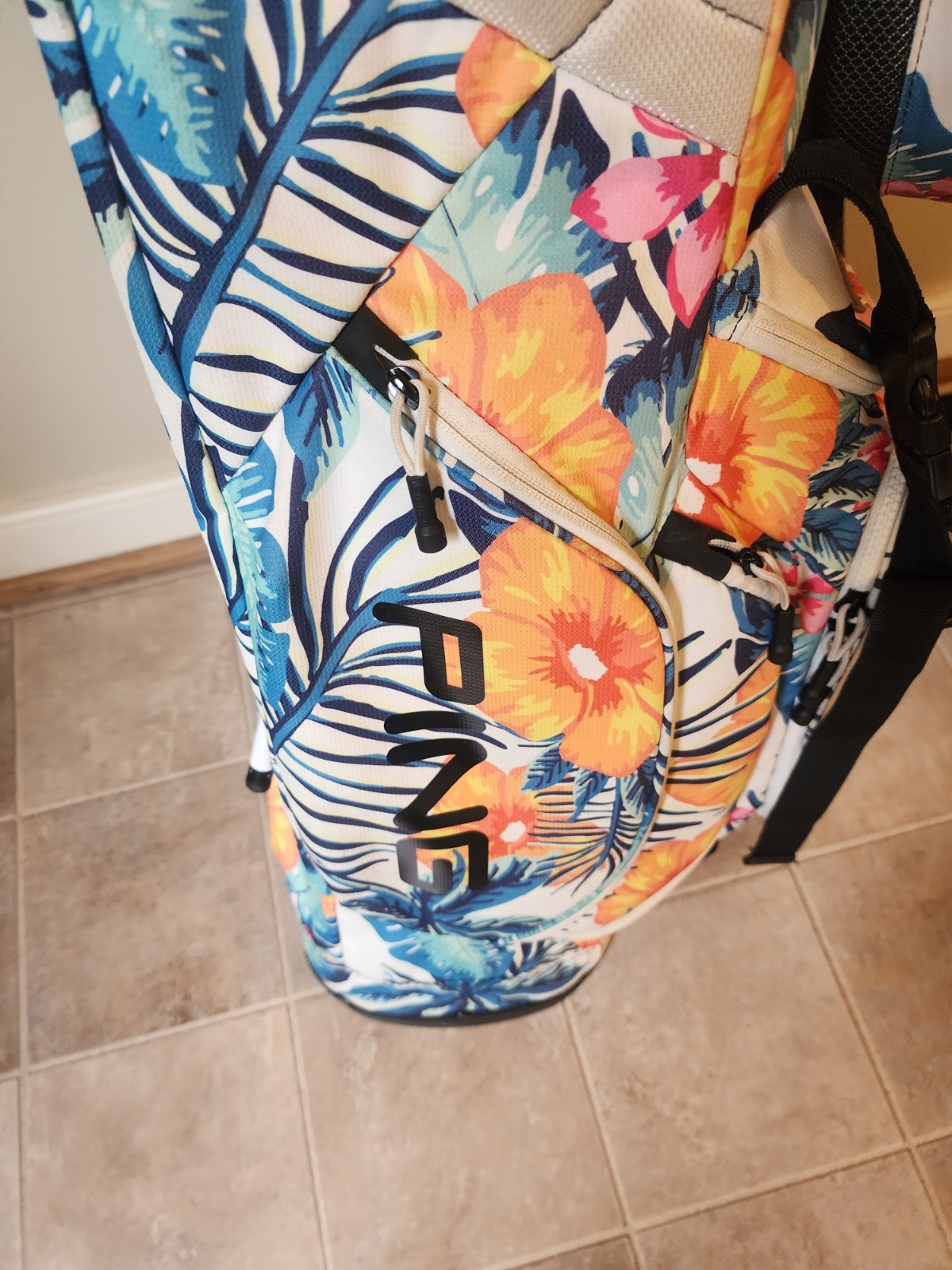 PING Limited Edition Botanical Pattern Lightweight stand bag golf bag