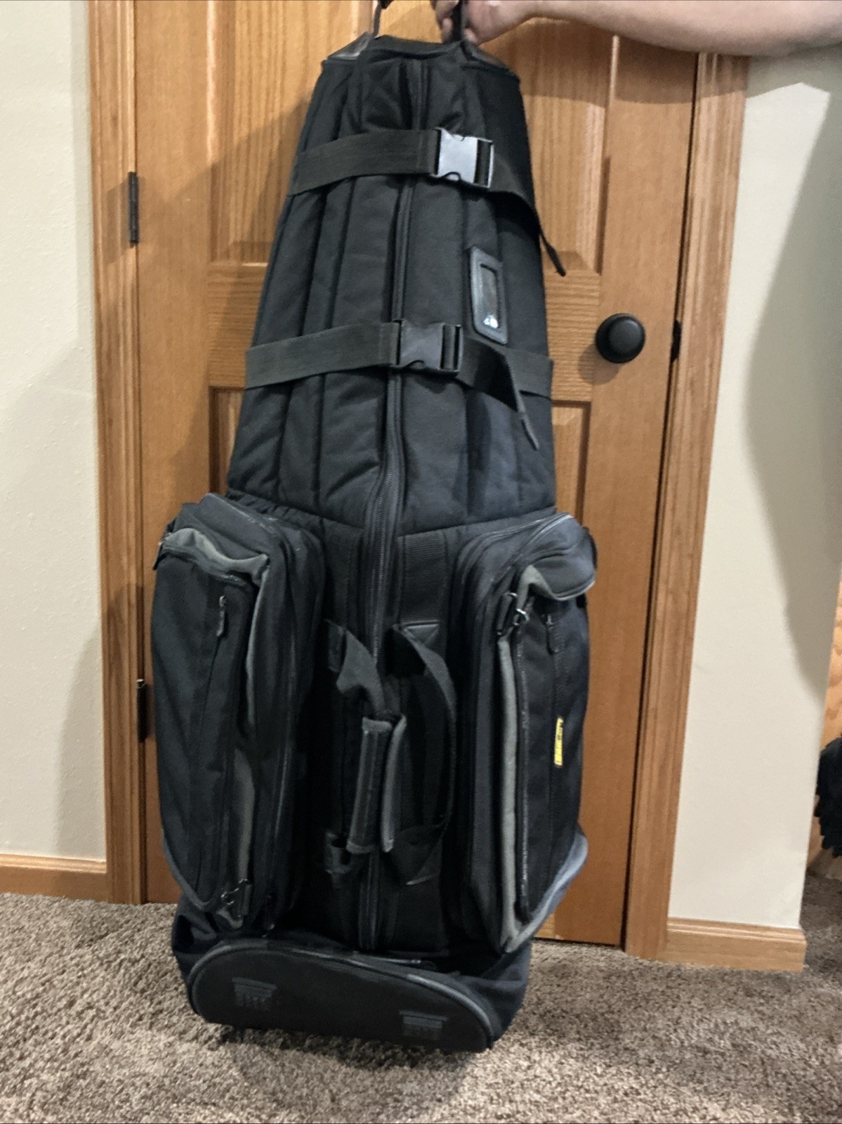 Bag Boy Wheeled Golf Clubs Travel Bag T-950 Black Removable Outer Luggage Bags