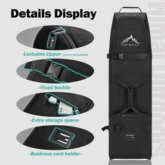 Elegant Universal Golf Travel Bag with Wheels – Durable 600D Polyester Design