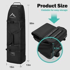 Elegant Universal Golf Travel Bag with Wheels – Durable 600D Polyester Design