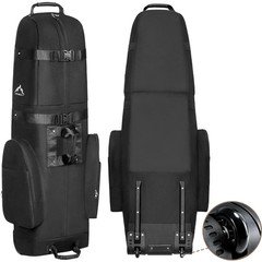 Golf Travel Bag Heavy Duty Polyester Oxford with Wheels Soft-Sided Universal