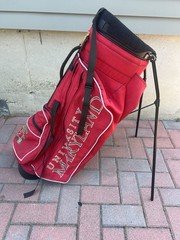 Vintage Ping Hoofer 2 Golf Stand Carry Bag – University of Maryland – dual strap
